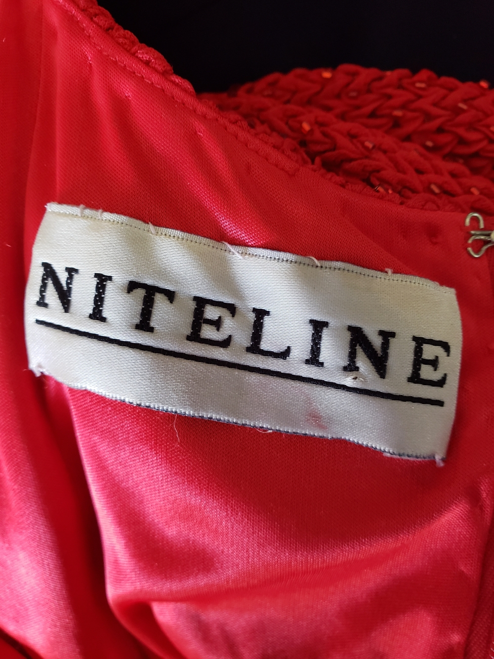 Niteline Red Sleeveless Knit Maxi Dress - Picture 2 of 5
